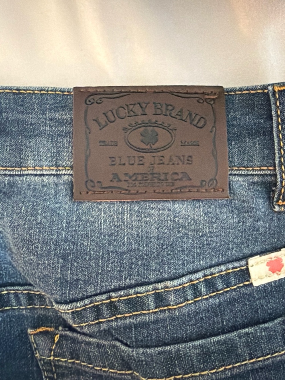 Lucky Brand Dark Blue Denim Mini Skirt with Colorful Tassel - Picture 5 of 5